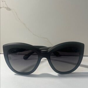 Authentic CHANEL Matte Black Oversized Sunglasses 5332-A c.501/s8 polarized